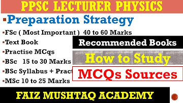 PPSC Lecturer Physics| Preparation, Syllabus, Recomended Books, Strategy, MCQs Sources