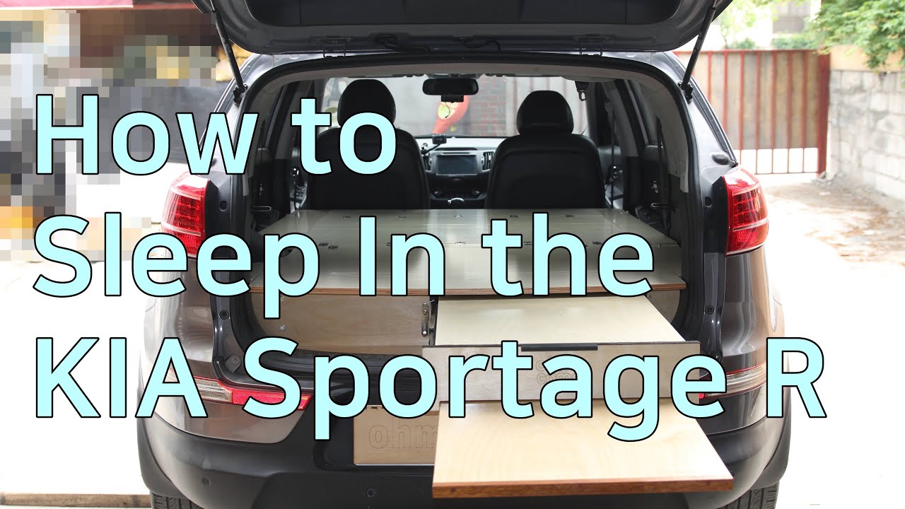 sleep in the SUV #camping bed storage #Kia Sportage Social distancing trend in Korea. - YouTube