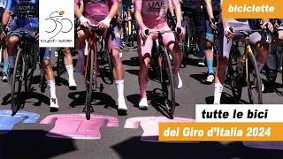 Tutte le biciclette del Giro d