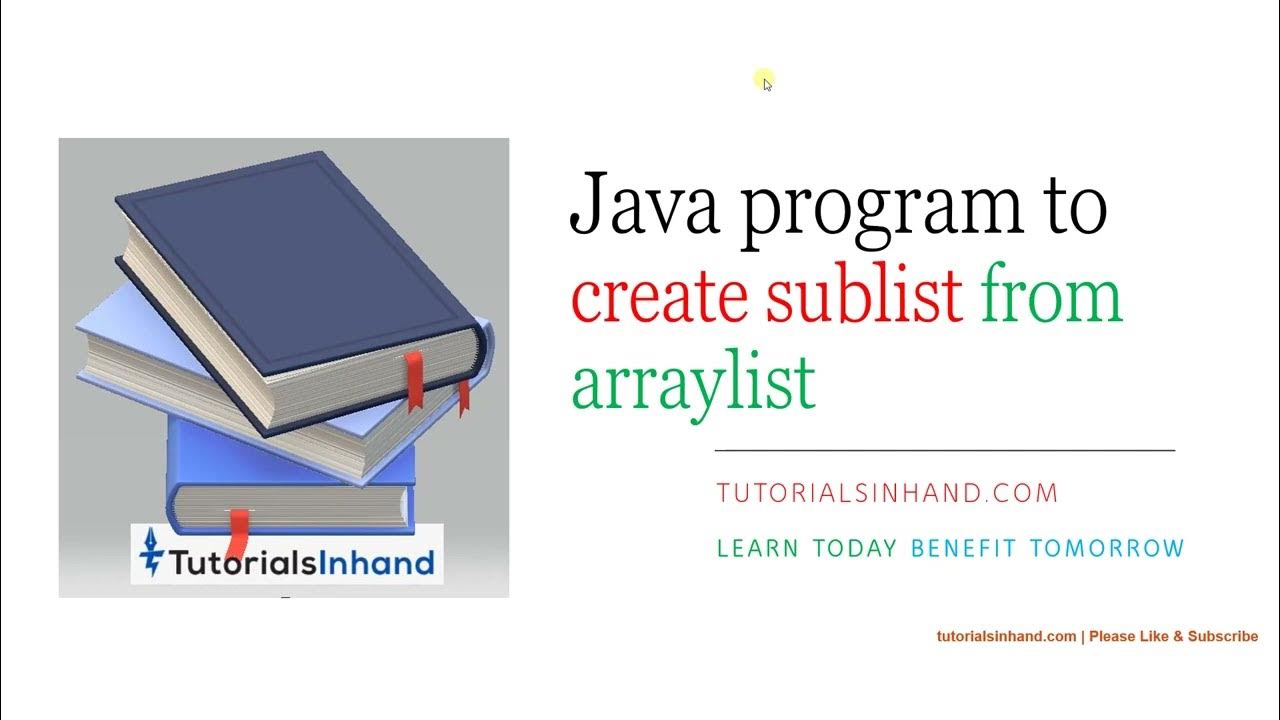 java program to create sublist from arraylist - YouTube