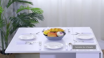 HOMCOM Drop Leaf Dining Table