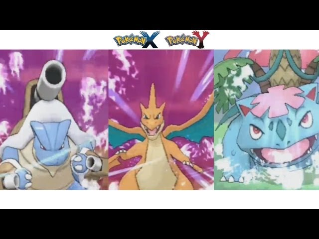6IV Shiny Charizard Mega X & Y, Blastoise & Venusaur Pokemon [Sun