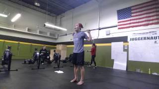 20150220 - power jerk practice (set 3/3)