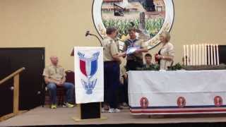 DALHART, TX - David Weld becomes an Eagle Scout on October 13, 2013.