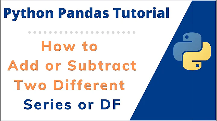 How to perform mathematical operation on two different Python Pandas Series or DataFrames