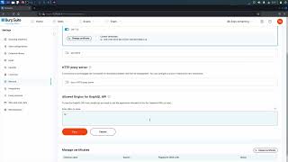 Whitelisting an application for CORS for Burp Suite Enterprise Edition