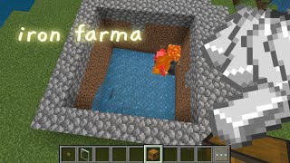 iron farma tutorial Minecraft