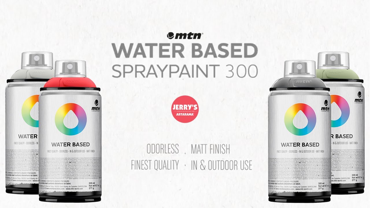 How to Spray Paint Art Tutorial using MTN Water Based Spray Paint 