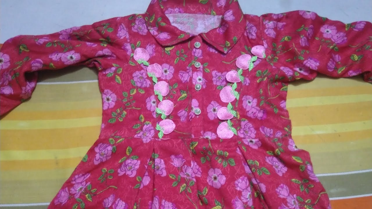 10 year baby girl kolar frock (my style cutting and stitching) YouTube