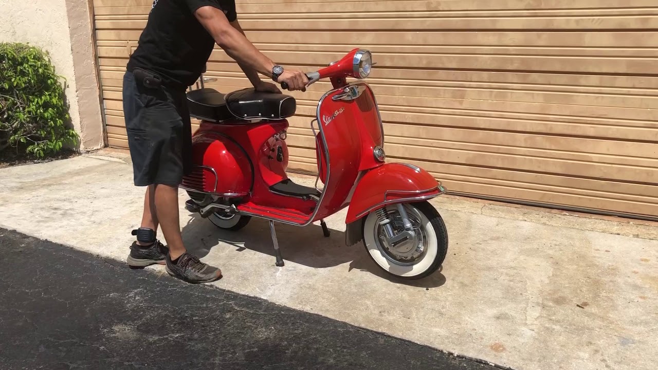 1963 Piaggio Vespa VBB 150 Kick Start, Riding YouTube