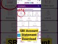 Sbi account statement download  yono sbi account statement download