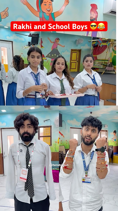 Rakhi and School Boys 😎😂 #shorts #ytshorts #rakhi #teratrigun #boysimschool