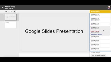 How to view revision history in Google Slides