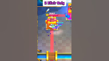 Tow Elixir enough for crown in Clash Royale #shorts