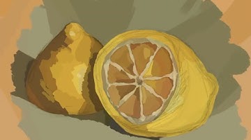Procreate Timelapse: Drawing a Lemon with Soft Brushes