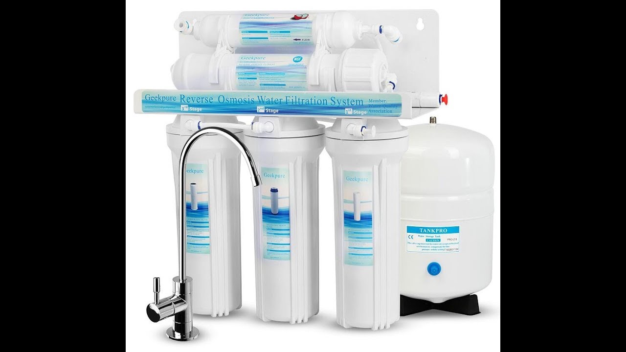 Geekpure 5-Stage Reverse Osmosis Drinking Water Filtration System with Quick Change Twist Filters-75GPD Geekpure 5-Stage Reverse Osmosis Drinking Water Filtration System with Quick Change Twist Filters-75GPD