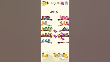 Bird sort colour game😰#youtubeshorts #youtubevideo #viralshorts#triggeredinsaan #level43 #games