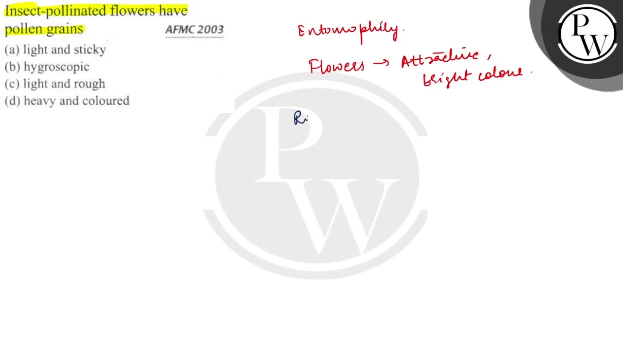 Why Does Insect Pollinated Flowers Have Sticky Pollen Best Flower Site