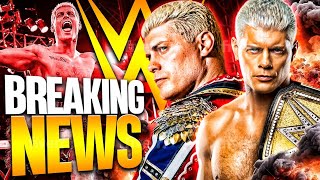 WWE BREAKING News Cody Rhodes SHOCKING Announcement CONCERNING WWE Championship! WWE News