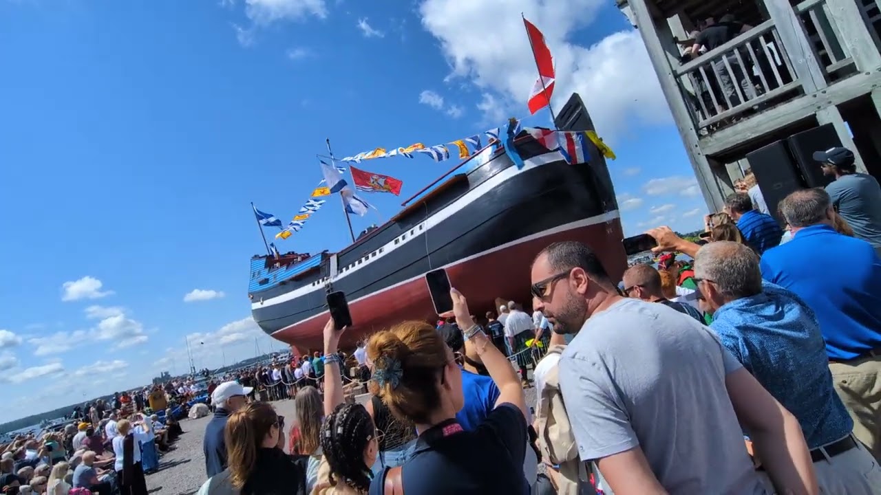 Ship Hector launched, Pictou, Nova Scotia, July 12 2025.