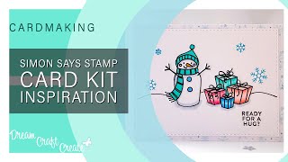 Fun Stencil Technique + Stamp before Emboss! -- Simon Says Stamp January 2022 Card Kit