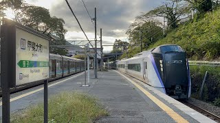 特急あずさE353系S107編成 甲斐大和駅通過