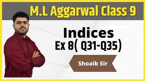 Class 9 | M.L Aggarwal | Indices | Ex 8 | Part 07