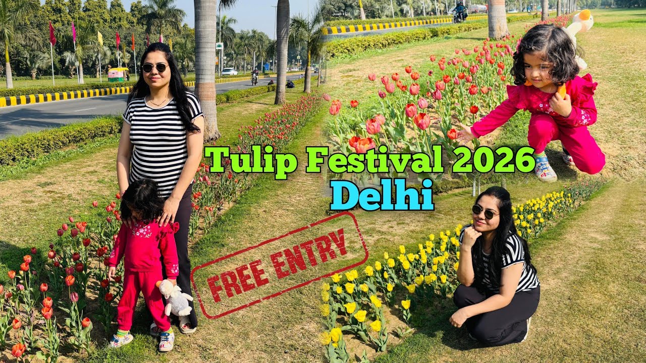 Tulip Festival Delhi 2026 || Chanakyapuri Tulip Garden || Tickets + Timings + Parking + Full Tour