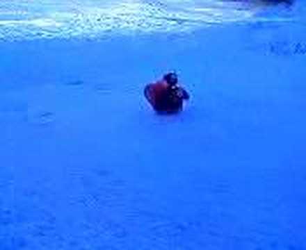 garbage bag sledding