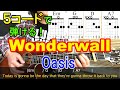 ５コードで弾ける【Wonderwall/Oasis】かっこいいストロークとコードを解説！（コードの押さえ方、歌詞付きなので弾き語りも楽しめるよ）【ギター初心者レッスン】