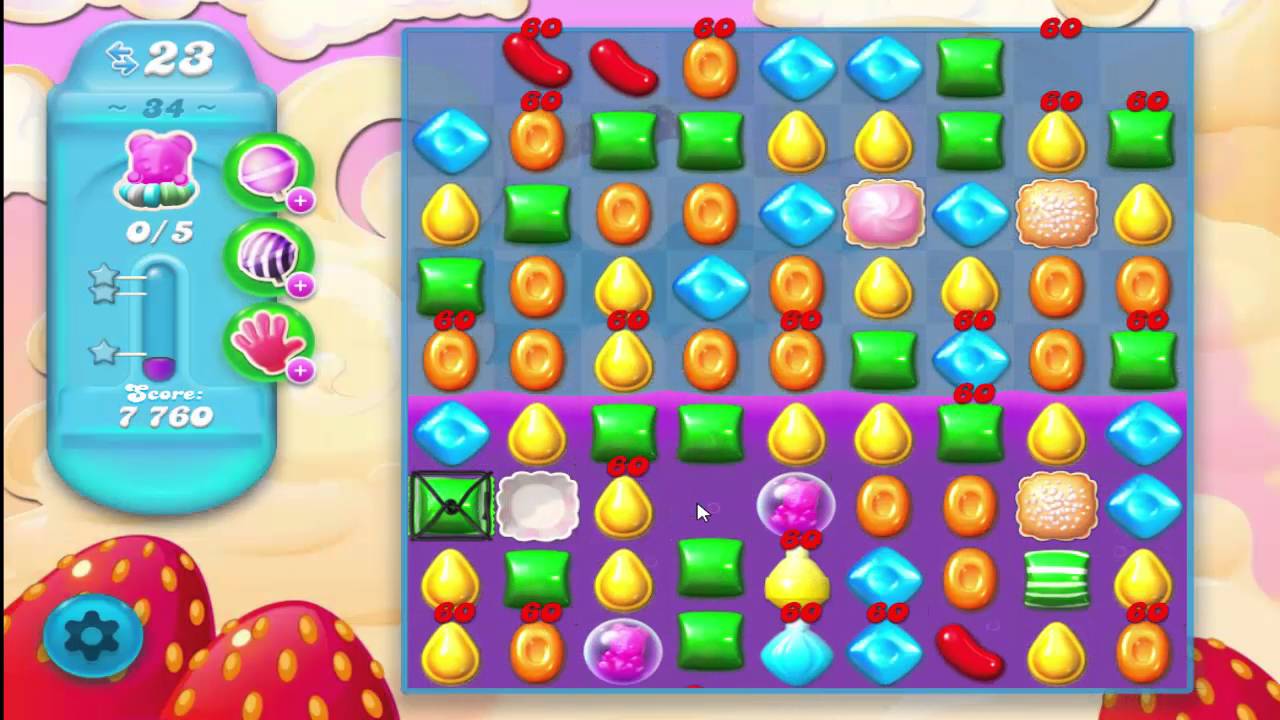 Candy Crush Soda Saga Level 34 Walktrough No Booster