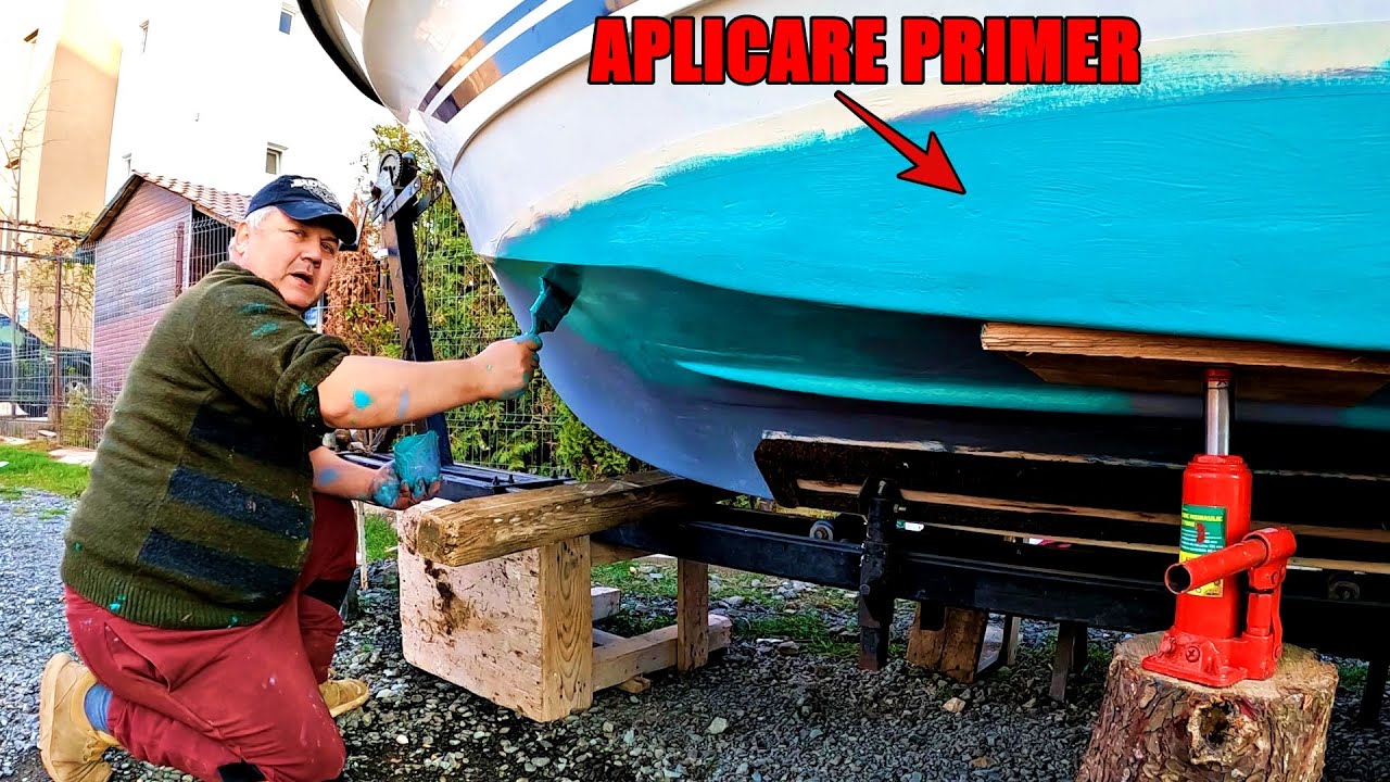 Aplicare primer pe corpul barcii, protejarea împotriva coroziunii, abraziunii și altor deteriorari!