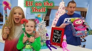 Elf on the Shelf Giant Candy Cane Scavenger Hunt in Our House!!! Da...