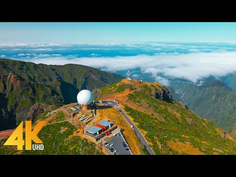 Fascinating Nature of Madeira Island from Earth and from Above - 4K Relaxation Film