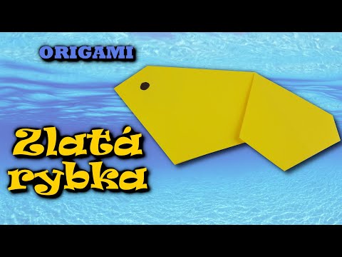 Origami zlatá rybka – jak vyrobit jednoduchou zlatou rybu z papíru