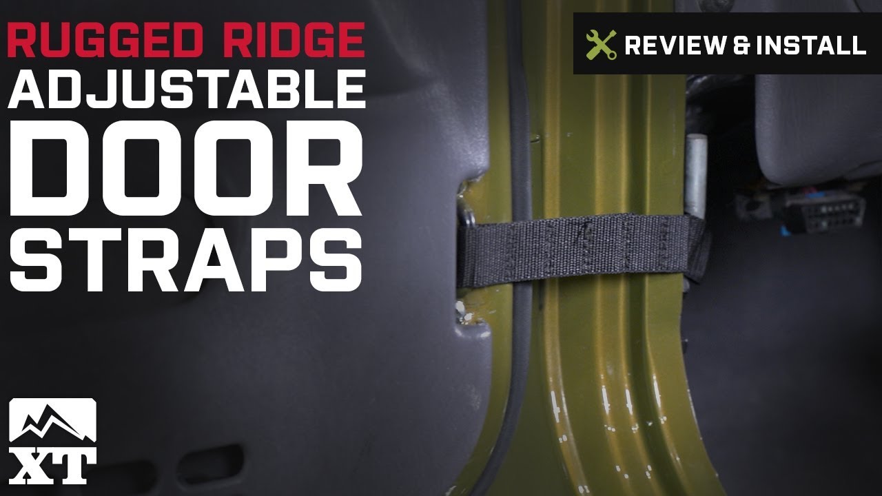 Jeep Wrangler Rugged Ridge Adjustable Door Straps (1987-2006 YJ, TJ) Review  & Install - YouTube