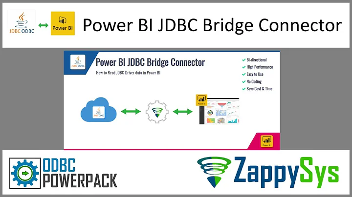 Power BI JDBC Connector - Read/Write JDBC Bridge data in Power BI