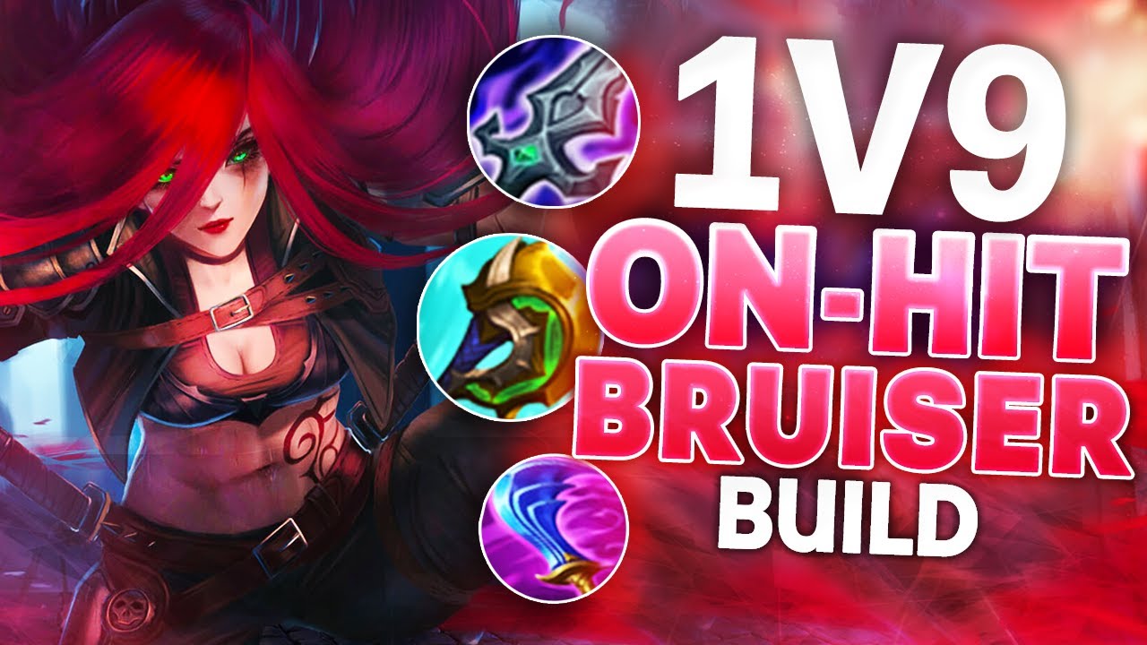 1V9 ON-HIT BRUISER FULL AD KATARINA SLEEPER BUILD (Unranked to Challenger) Ep. 7
