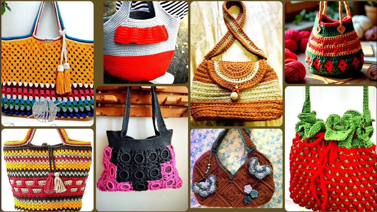 Most beautiful crochet Sholder Bags 