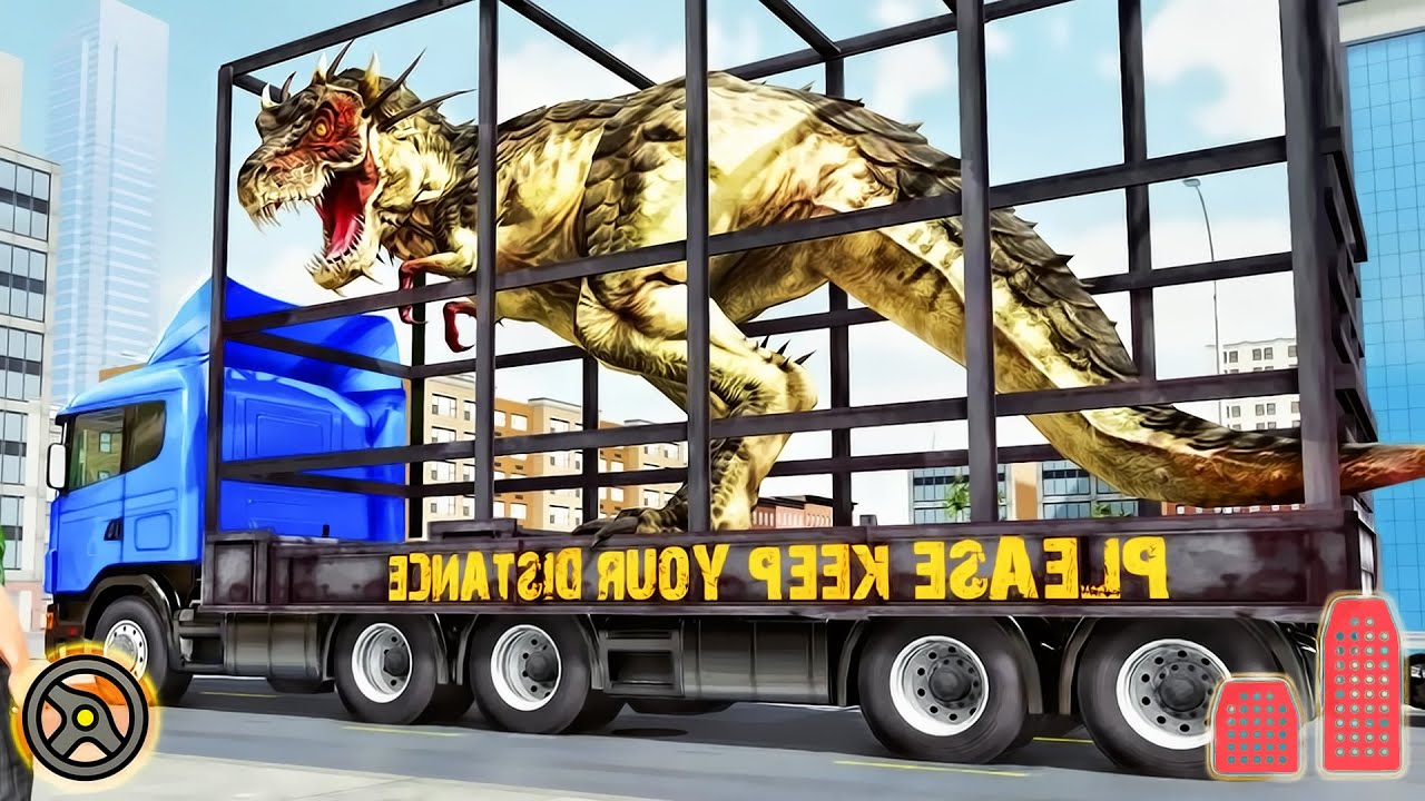 Dinosaur Transport Truck Games - Offroad Trucks Driving Simulator | Android Gameplay