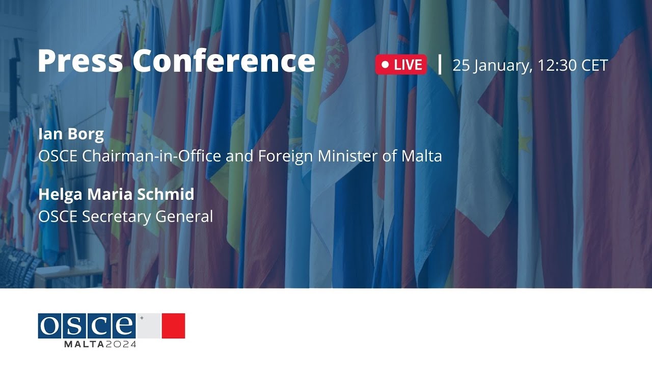 OSCE Chairpersonship inauguration Press Conference - YouTube
