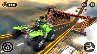 ATV quad bike driving simulator in traffic shooting games and quad bike games screenshot 3