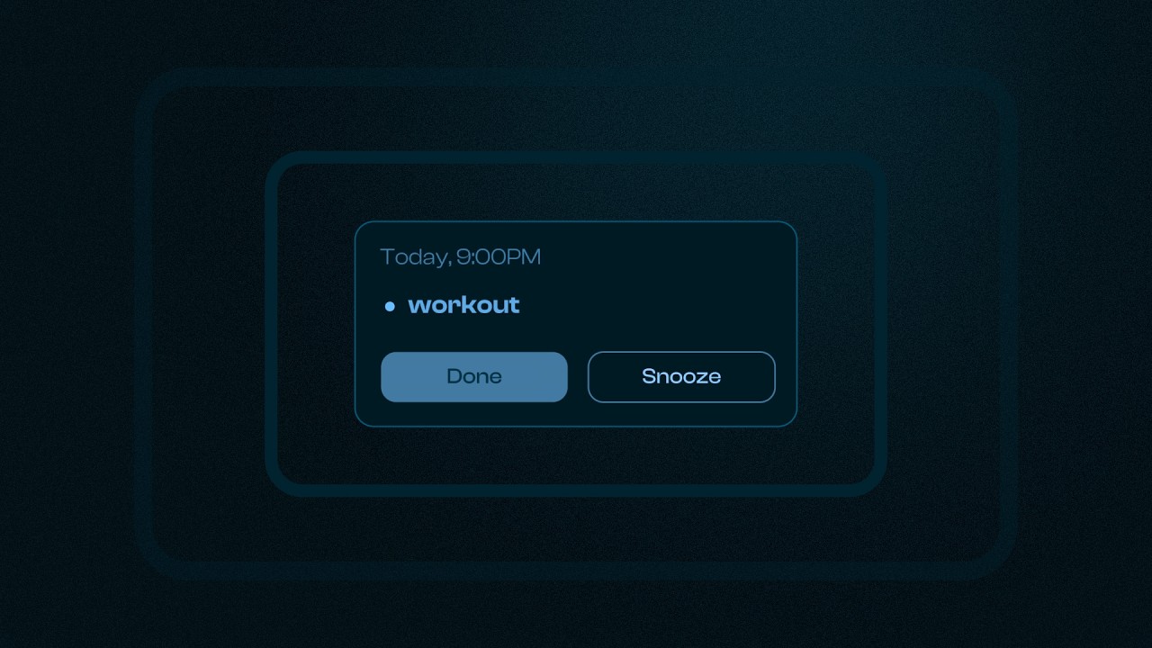 Minimal SaaS Motion Graphic for Habit Alarm App