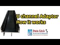 ADAPTOR U CHANNEL for glass sliding door only