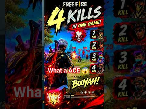 What a ACE One vs Squad 4 Kills 😈 Free Fire Shorts  #viral #freefire #shortvideo  #youtubeshorts