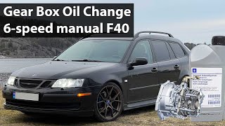 Gear Box Oil Change - Saab Manual 9-3 6-speed  F40 1.9 TID Z19DT 8V + Engine Oil Change