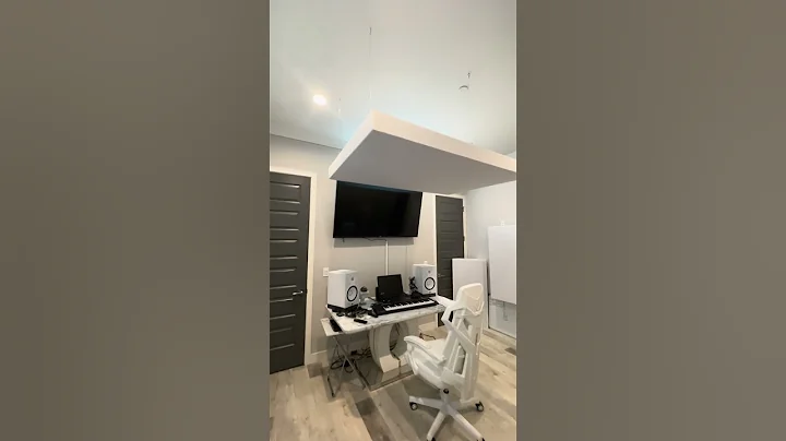 STUDIO INSTALL COMPLETE Of 7 Of Our (4” & 8”) Bass Traps Including a 4’ x 6’ BASS TRAP CLOUD!