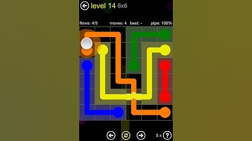 Flow Free Bridges Starter Pack 6x6 Level 14 Walkthrough