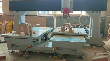 wood mould wood furniture processing by MASTEC 5 axis cnc router