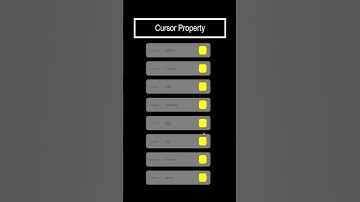 Css cursor property #html #css #shorts